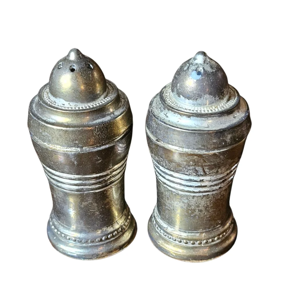 Vintage Silver Plated Salt and Pepper Shakers.